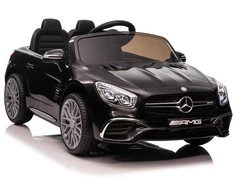 Elektromobilis vaikams Mercedes SL65 S, LCD, juodas lakuotas