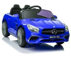 Elektromobilis vaikams Mercedes SL65 S, LCD, mėlynas lakuotas
