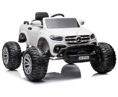 Elektromobilis vaikams Mercedes X 4x4 AWD, MP4, baltas