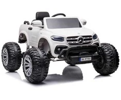 Elektromobilis vaikams Mercedes X 4x4 AWD, MP4, baltas