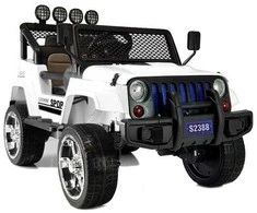Elektromobilis vaikams S2388 Jeep 4x45W, baltas