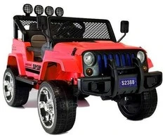 Elektromobilis vaikams S2388 Jeep 4x45W, raudonas