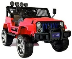Elektromobilis vaikams S2388 Jeep 4x45W, raudonas