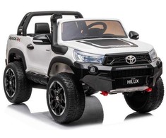 Elektromobilis vaikams Toyota Hilux dvivietis, baltas