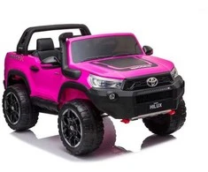 Elektromobilis vaikams Toyota Hilux dvivietis, rožinis