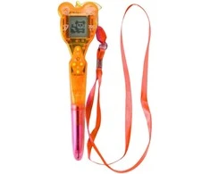 Elektroninis žaidimas 168in1 su rašikliu ir virvute, rožinis/oranžinis