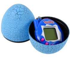Elektroninis žaidimas gyvūnėlis "Tamagotchi" kiaušinyje, mėlynas