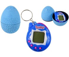 Elektroninis žaidimas gyvūnėlis "Tamagotchi" kiaušinyje, mėlynas