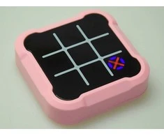 Elektroninis žaidimas "Kryžiukai-nuliukai" 4in1, rožinis