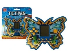 Elektroninis žaidimas tetris drugelis, mėlynas