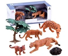 Figūrėlių rinkinys "Safari leopardai"