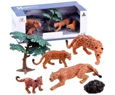 Figūrėlių rinkinys "Safari leopardai"