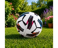 Futbolo kamuolys, baltas, 22 cm, dydis 5