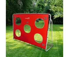 Futbolo vartai su taikinio kilimėliu, 213x152x75cm