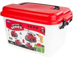 Gaisrinės automobilių rinkinys 4in1 „Pasidaryk pats“