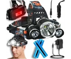 Galvos žibintas 3 x CREE LED