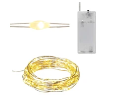 Girlianda 40 LED, šilta balta