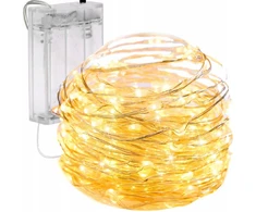 Girlianda 80 LED, šilta balta