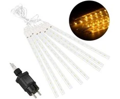 Girlianda Meteorai 144 LED "Smart", šiltai balta