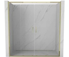 Dušo durys Mexen Exo, stumdomos, 170 cm, transparent/auksinis