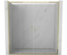 Dušo durys Mexen Exo, stumdomos, 180 cm, transparent/auksinis