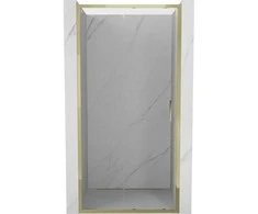 Dušo durys Mexen Exo, stumdomos, 90 cm, transparent/auksinis