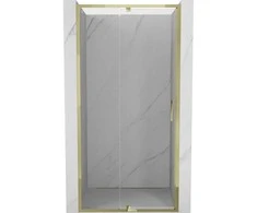 Dušo durys Mexen Exo, varstomos, 105 cm, transparent/auksinis