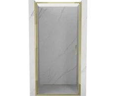 Dušo durys Mexen Exo, varstomos, 60 cm, transparent/auksinis