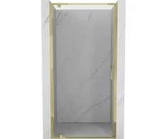 Dušo durys Mexen Exo, varstomos, 60 cm, transparent/auksinis