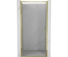 Dušo durys Mexen Exo, varstomos, 70 cm, transparent/auksinis