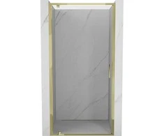 Dušo durys Mexen Exo, varstomos, 95 cm, transparent/auksinis