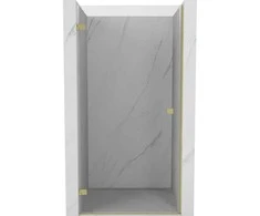 Dušo durys Mexen Lunar-B, kairė, 85 cm, transparent/brushed auksinis