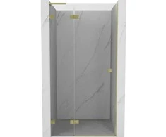 Dušo durys Mexen Lunar L, kairė, 70 cm, transparent/brushed auksinis