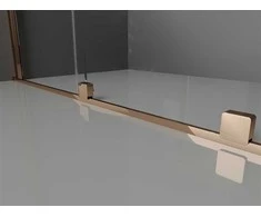 Stumdomos dušo durys Mexen Velar, Rose auksinis, 110 cm
