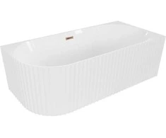Vonia Mexen Gia, dešininė, 170 x 80 cm, Baltas gloss + Rose auksinis persipylimas
