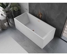 Vonia Mexen Vigo, 178,5 x 80 cm, Baltas + Rose auksinis persipylimas