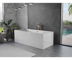 Vonia Mexen Vigo, 178,5 x 80 cm, Baltas + Rose auksinis persipylimas