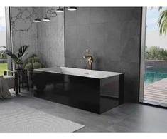 Vonia Mexen Vigo, 178,5 x 80 cm, Baltas/Juodas + Rose auksinis persipylimas
