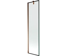 Vonios sienelė Mexen Next I, Rose auksinis/Juodas frame, 50 x 150 cm