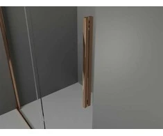 Walk-in dušo sienelė Mexen Velar, Rose auksinis, 110 x 200 cm