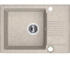 Granitinė virtuvinė plautuvė Laveo Celia SBC_413T, rusvai gelsvas