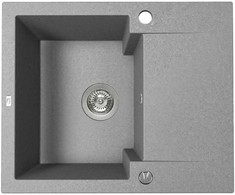 Granitinė virtuvinė plautuvė Laveo Chichi SBH_513Y, Pilkas