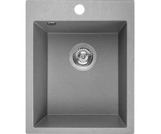 Granitinė virtuvinė plautuvė Laveo Chichi SBH_510T, Pilkas