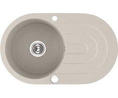 Granitinė virtuvinė plautuvė Laveo Dafne SBD_481T, rusvai gelsvas