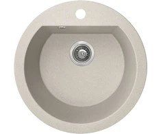 Granitinė virtuvinė plautuvė Laveo Dafne SBD_480T, rusvai gelsvas