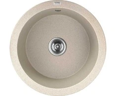 Granitinė virtuvinė plautuvė Laveo Dafne SBD_488Y, rusvai gelsvas