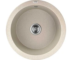 Granitinė virtuvinė plautuvė Laveo Dafne SBD_488Y, rusvai gelsvas
