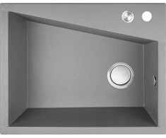 Granitinė virtuvinė plautuvė Laveo Grenada SBG_510T, Pilkas