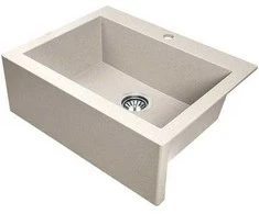 Granitinė virtuvinė plautuvė Laveo Komodo SBK_410A, rusvai gelsvas