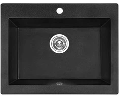 Granitinė virtuvinė plautuvė Laveo Komodo SBK_710A, Juodas